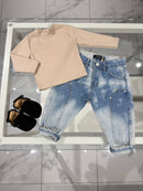 Maglia basic beige