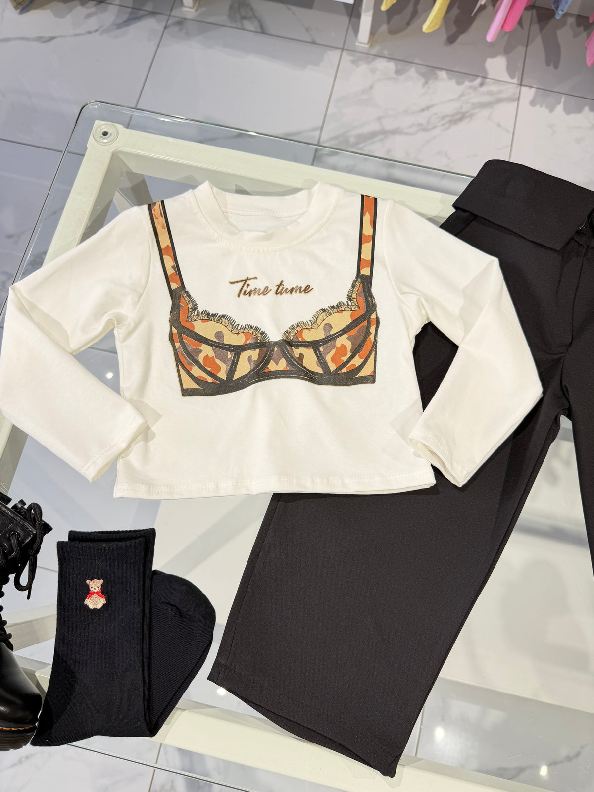 Maglia top white