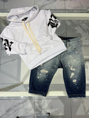 Jeans bicolore