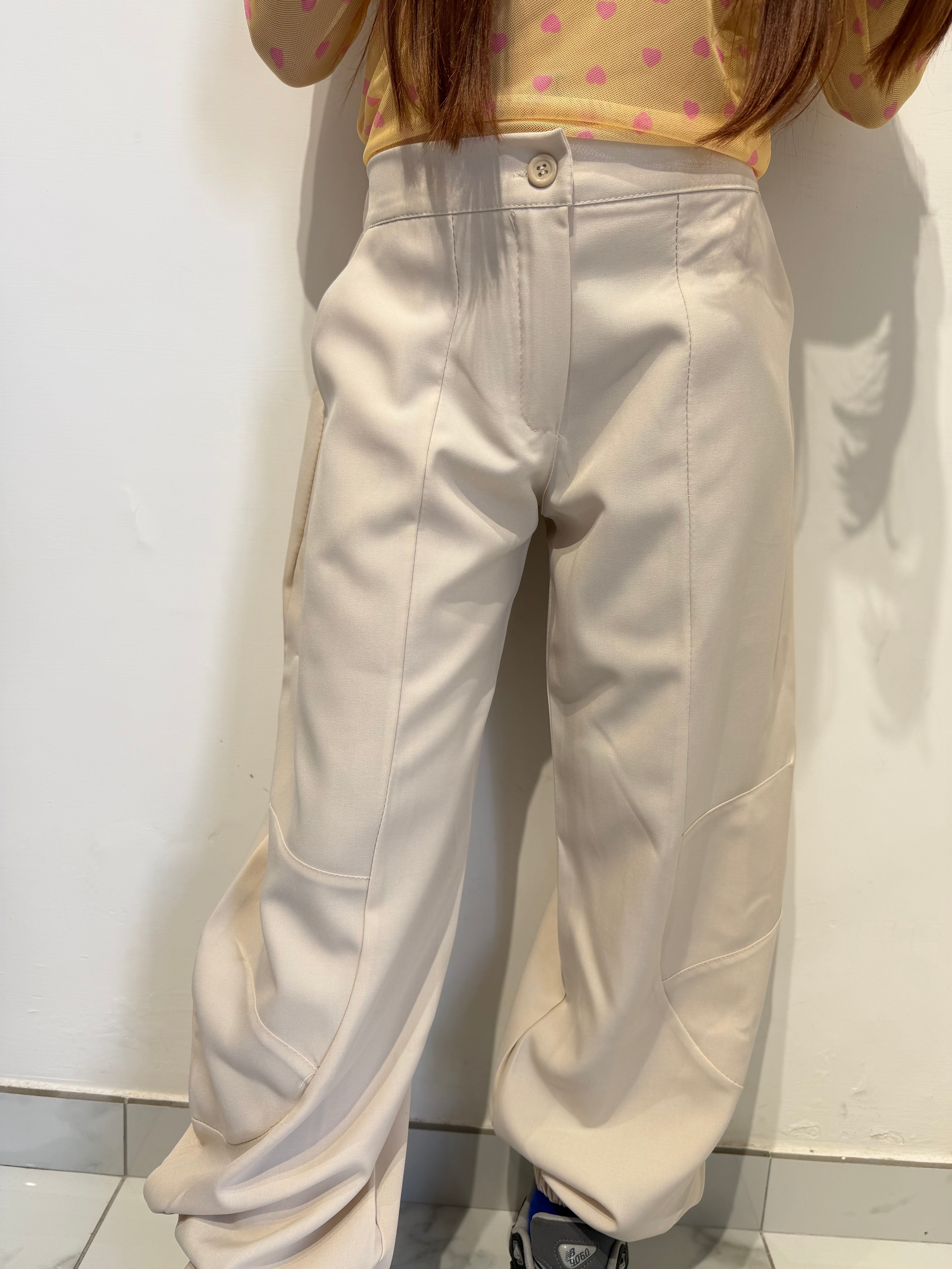 Pantalone balloon tessuto