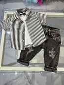 Camicia righe larghe