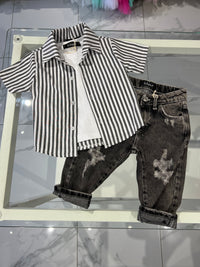 Camicia righe larghe
