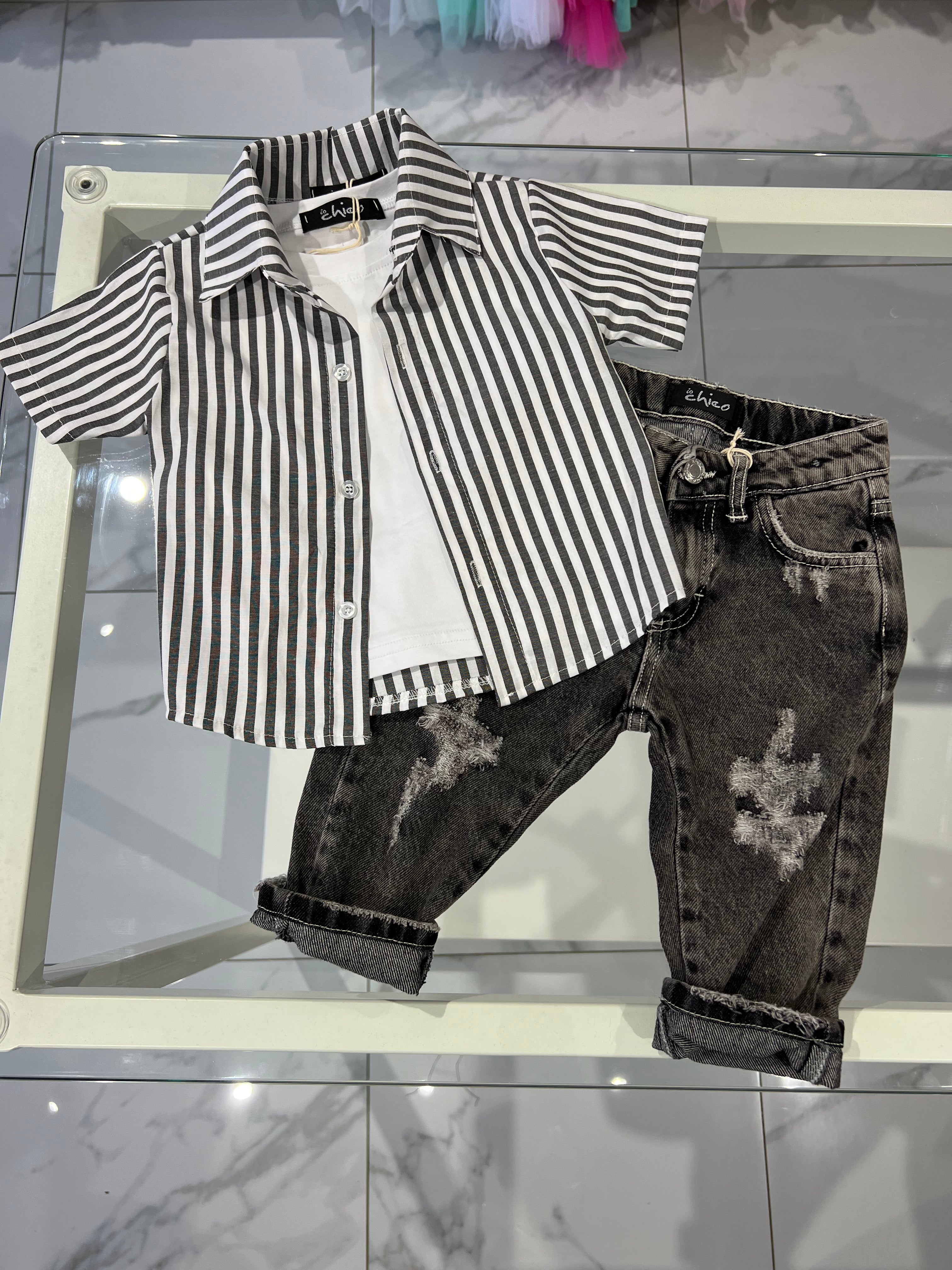 Camicia righe larghe