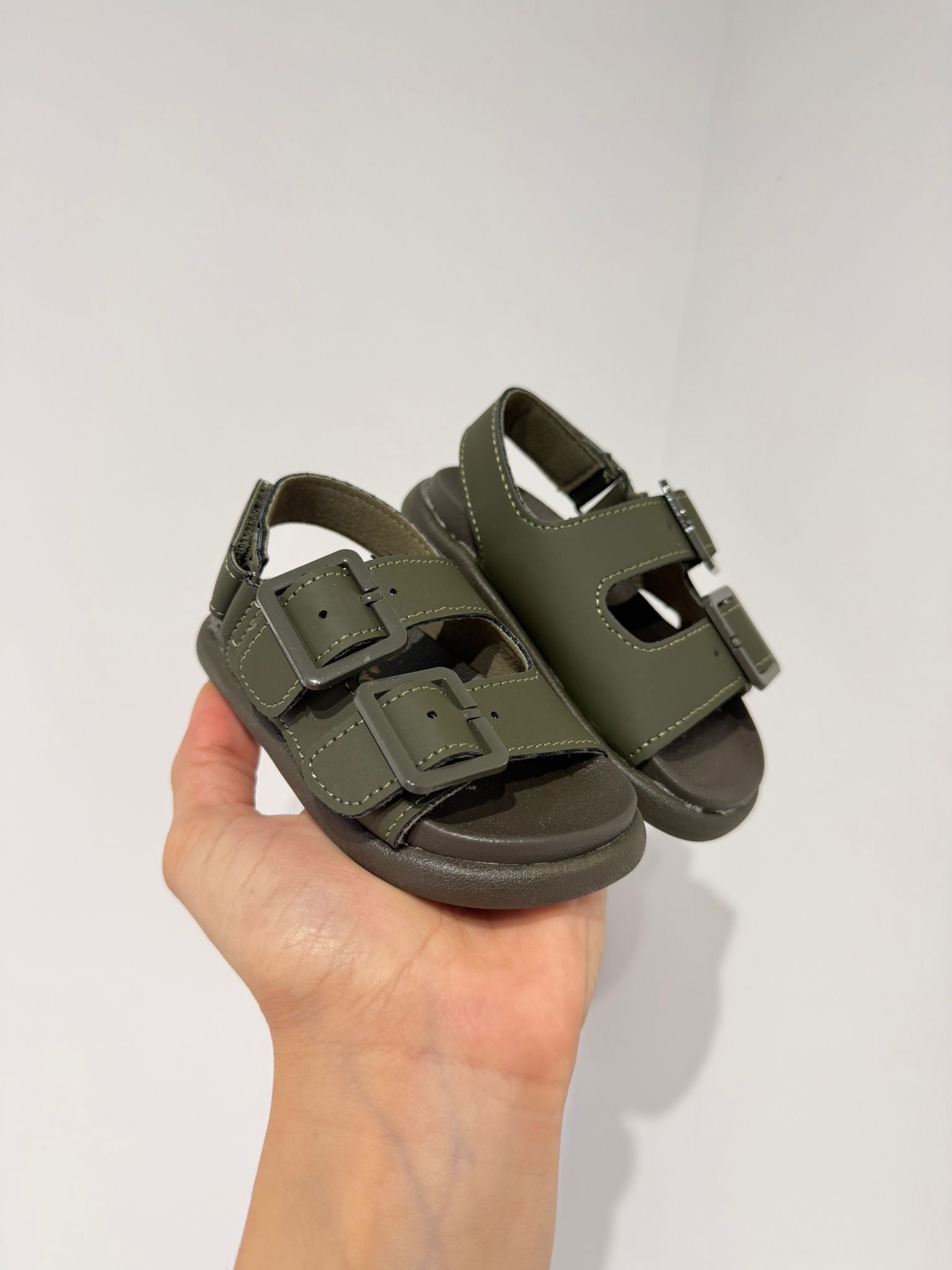 Sandaletto green military