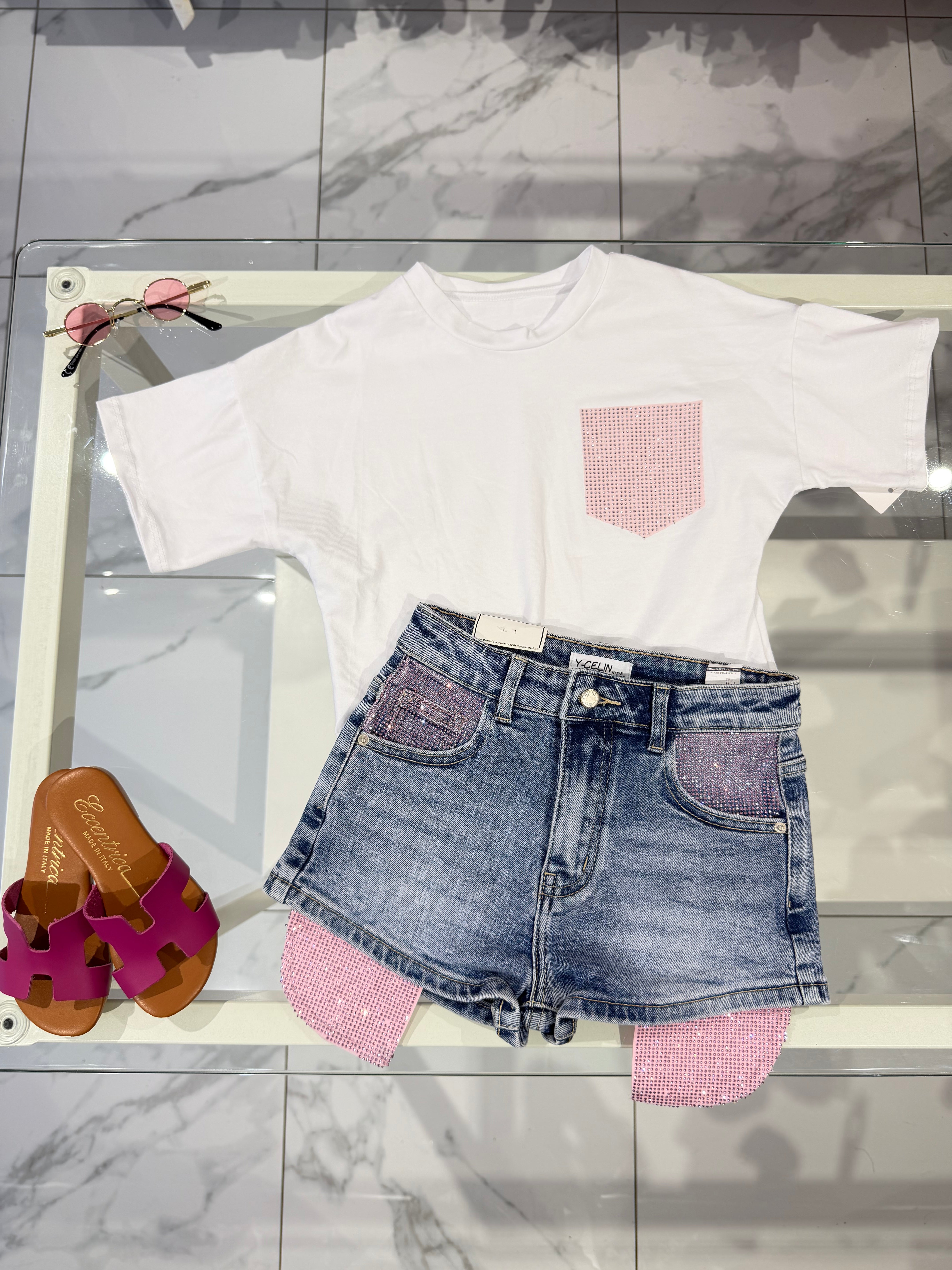 T shirt taschino rosa