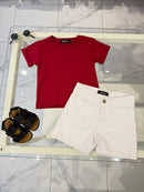 T-shirt basic bordeaux