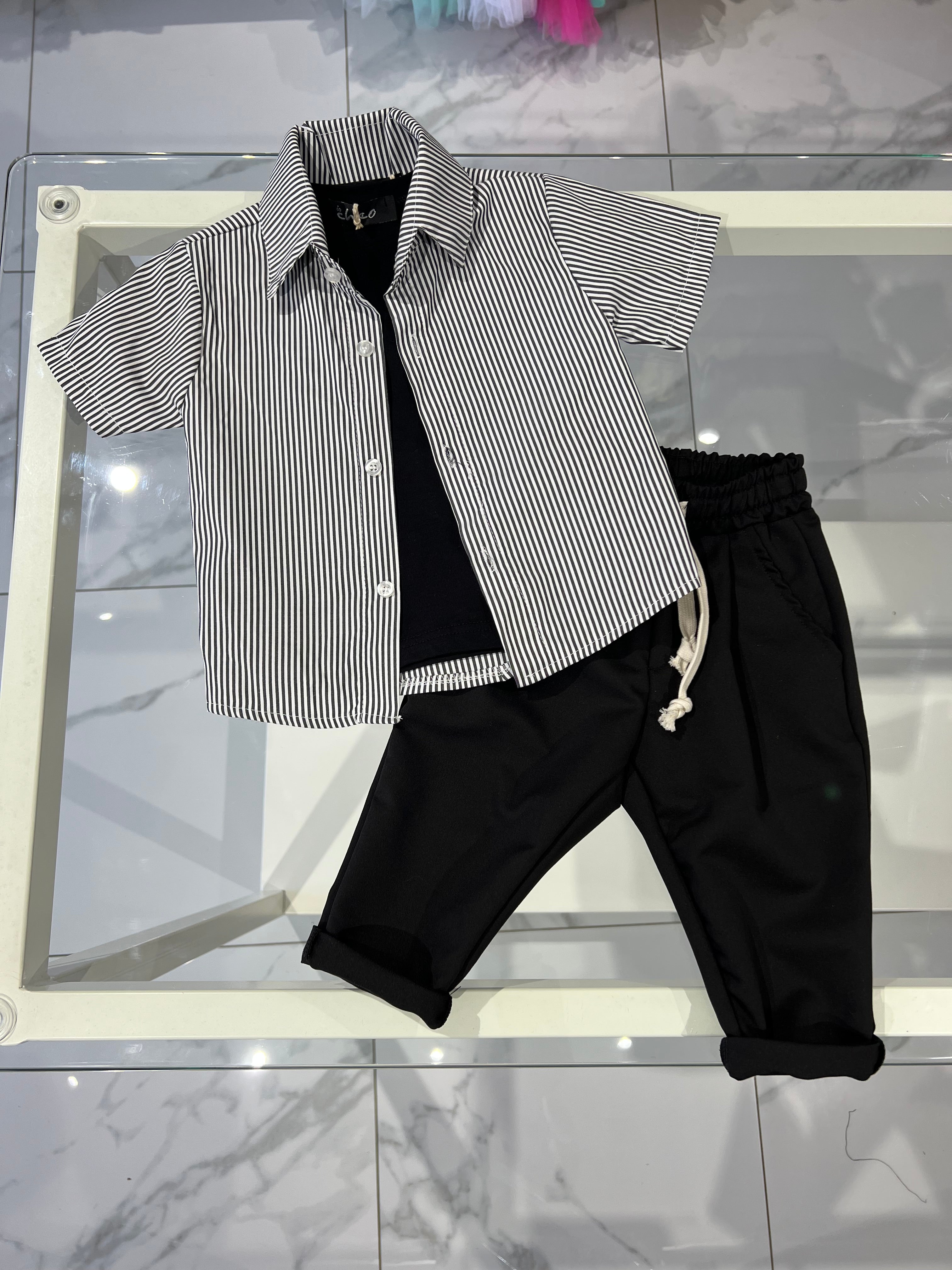 Camicia righe strette