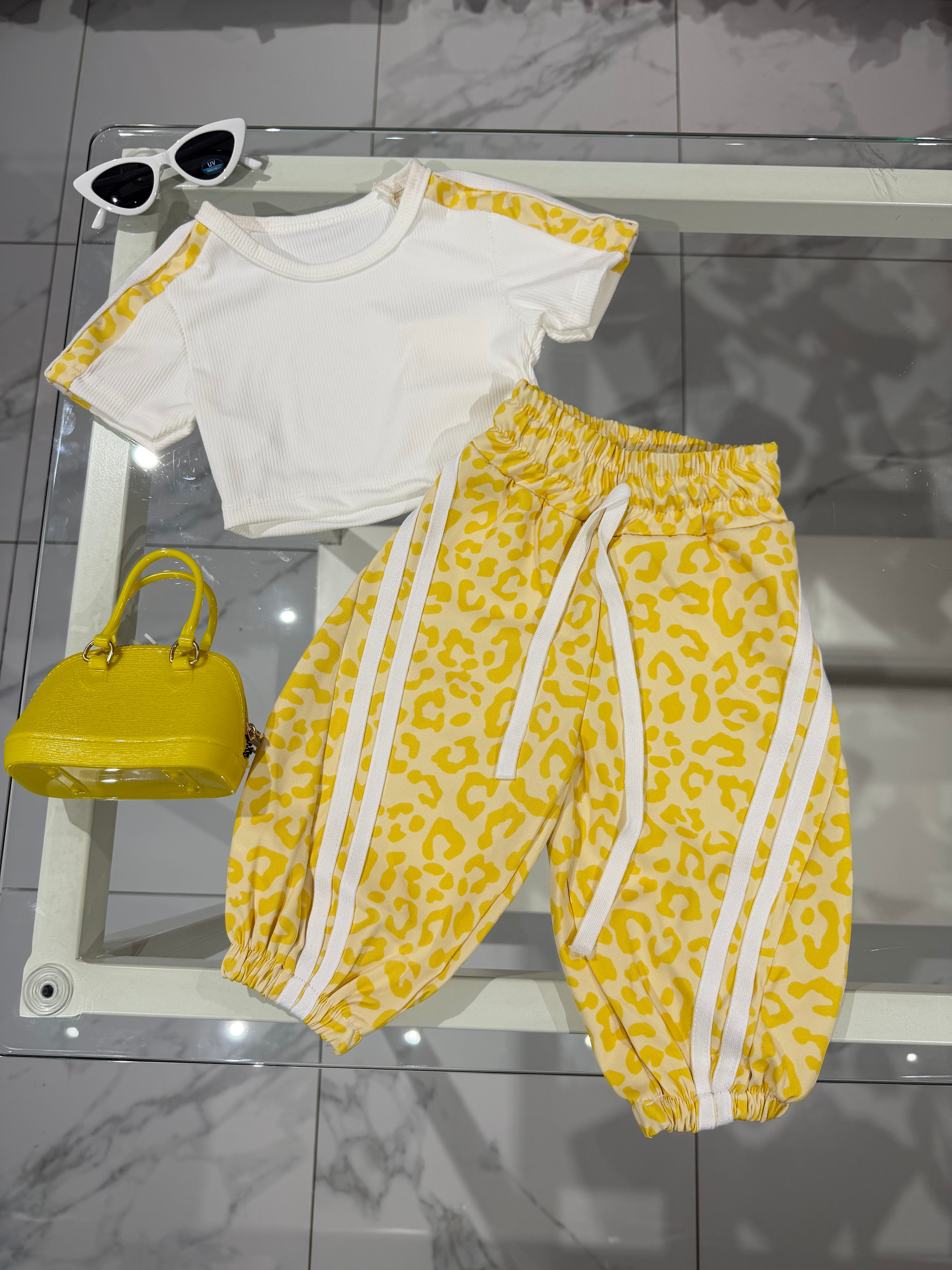 Coordinato animalier t shirt