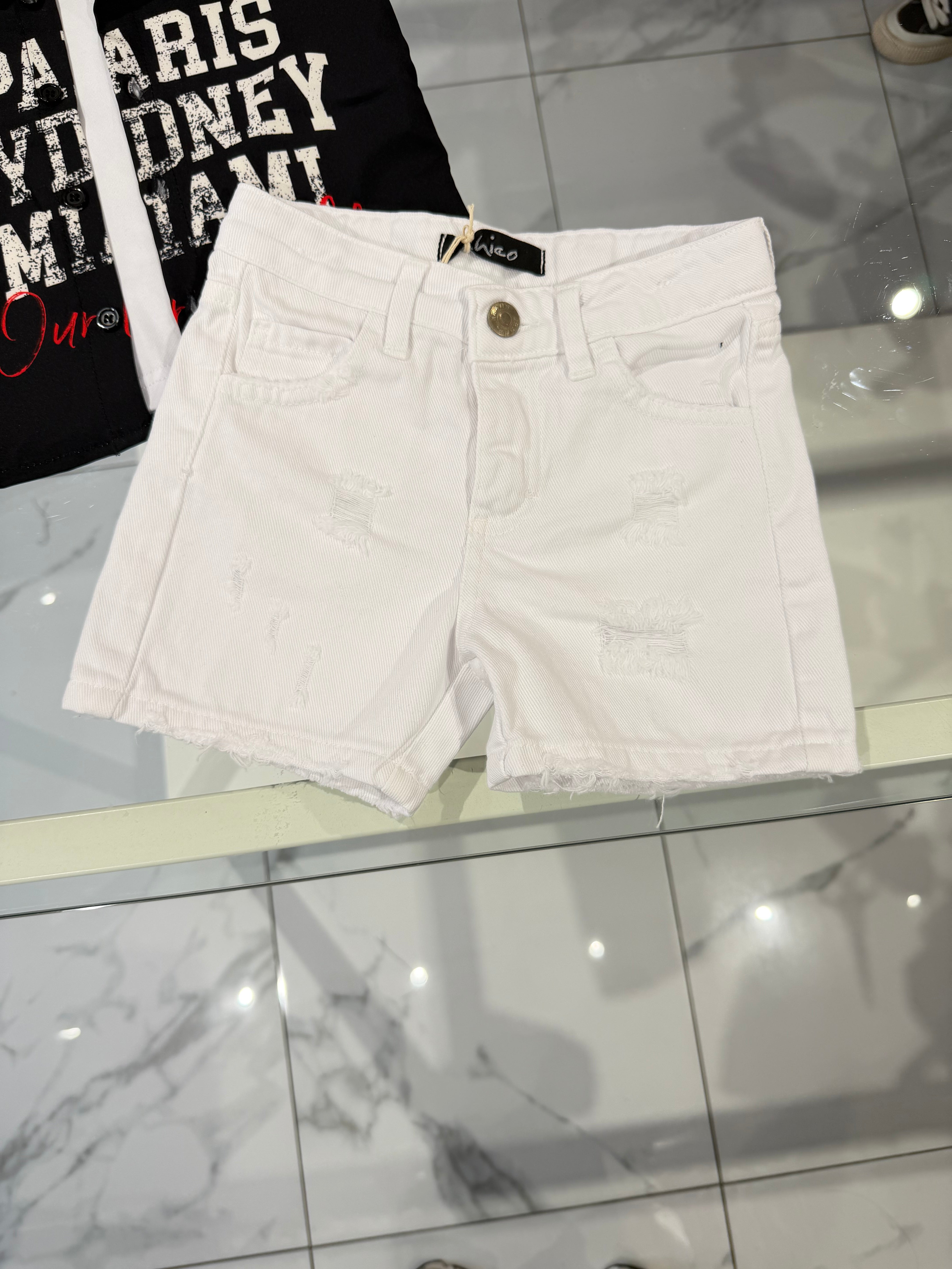 Bermuda jeans white