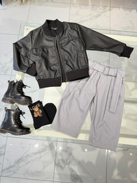 Pantalone con cintura Grey