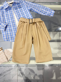 Pantalone beje  con cintura