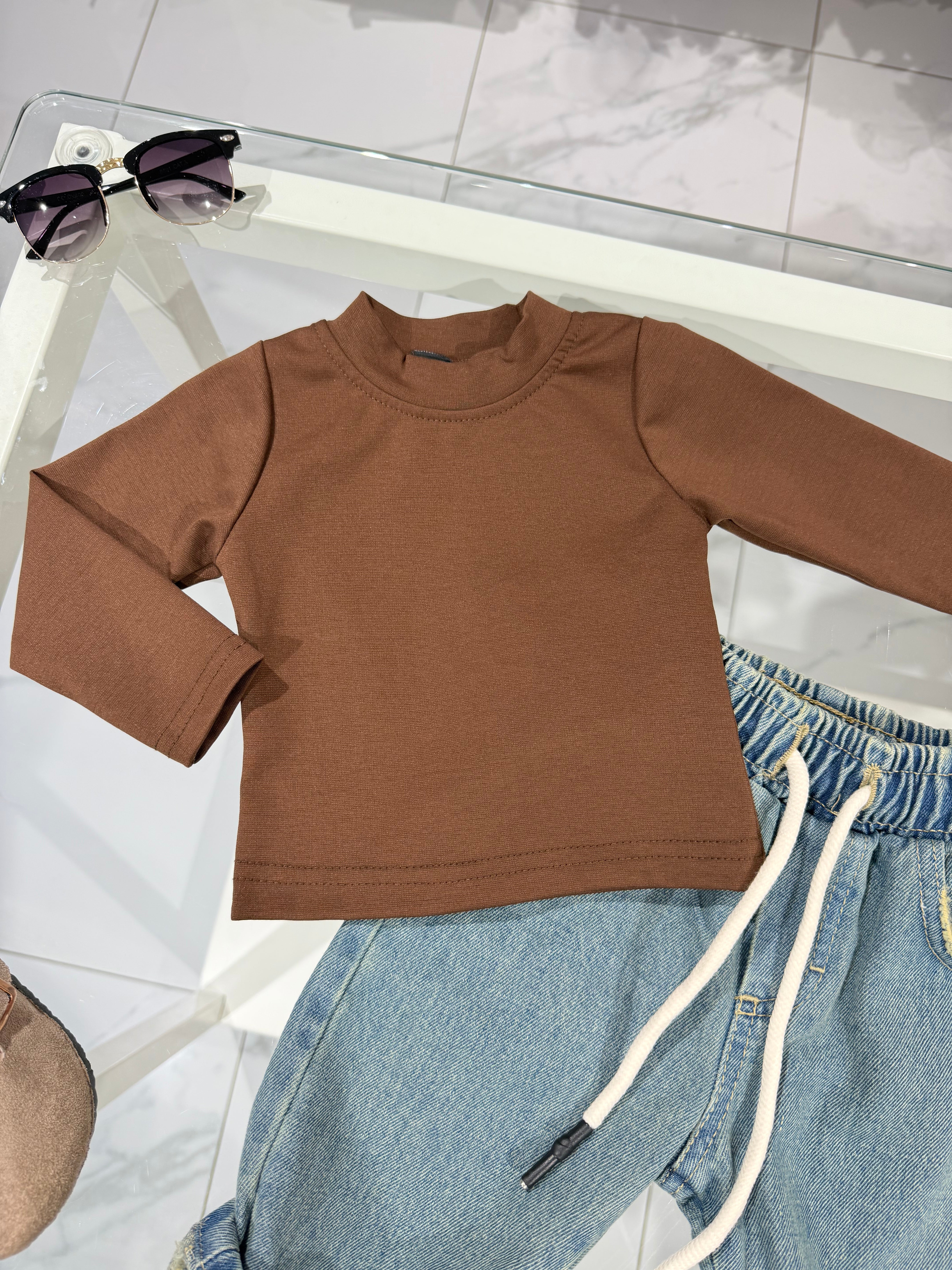 Maglia basic Brown