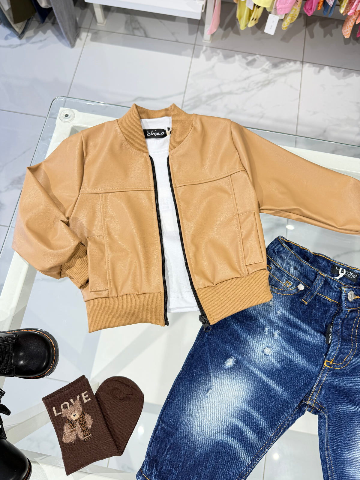 Jacket ecopelle