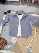 Camicia righe blu
