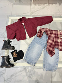 Bomber bordeaux