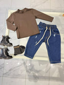 Jeans elastico in vita