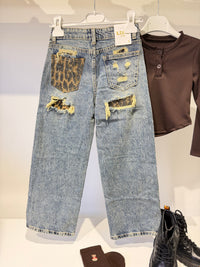 Jeans animalier tasca Brown