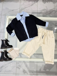 Cardigan blu