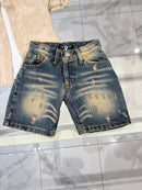 Bermuda jeans sfumato sabbia