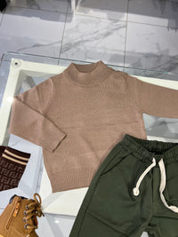 Mezzocollo beige scuro