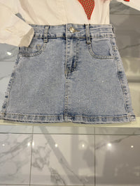 Gonna jeans diamond