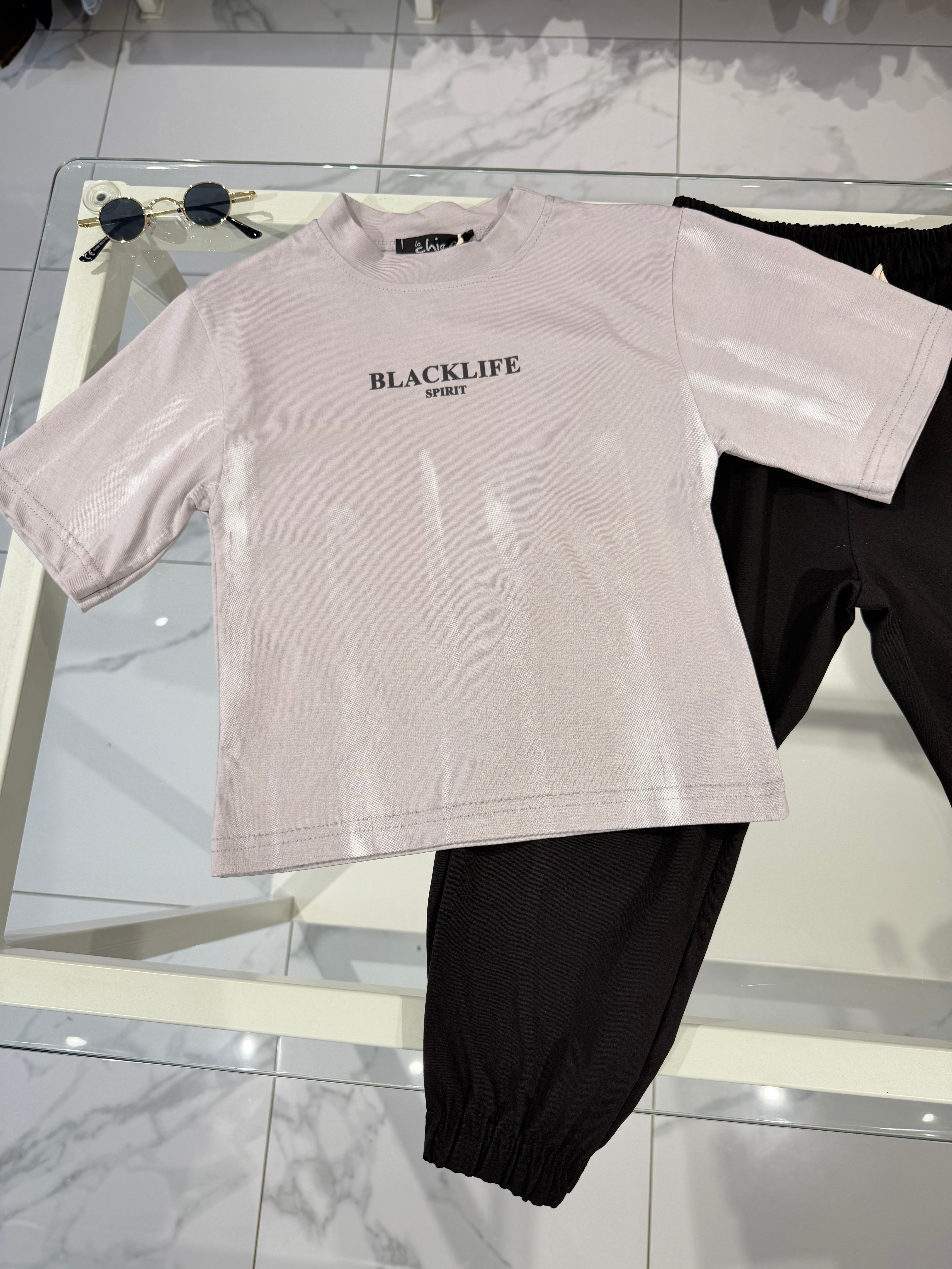 T shirt Black Life