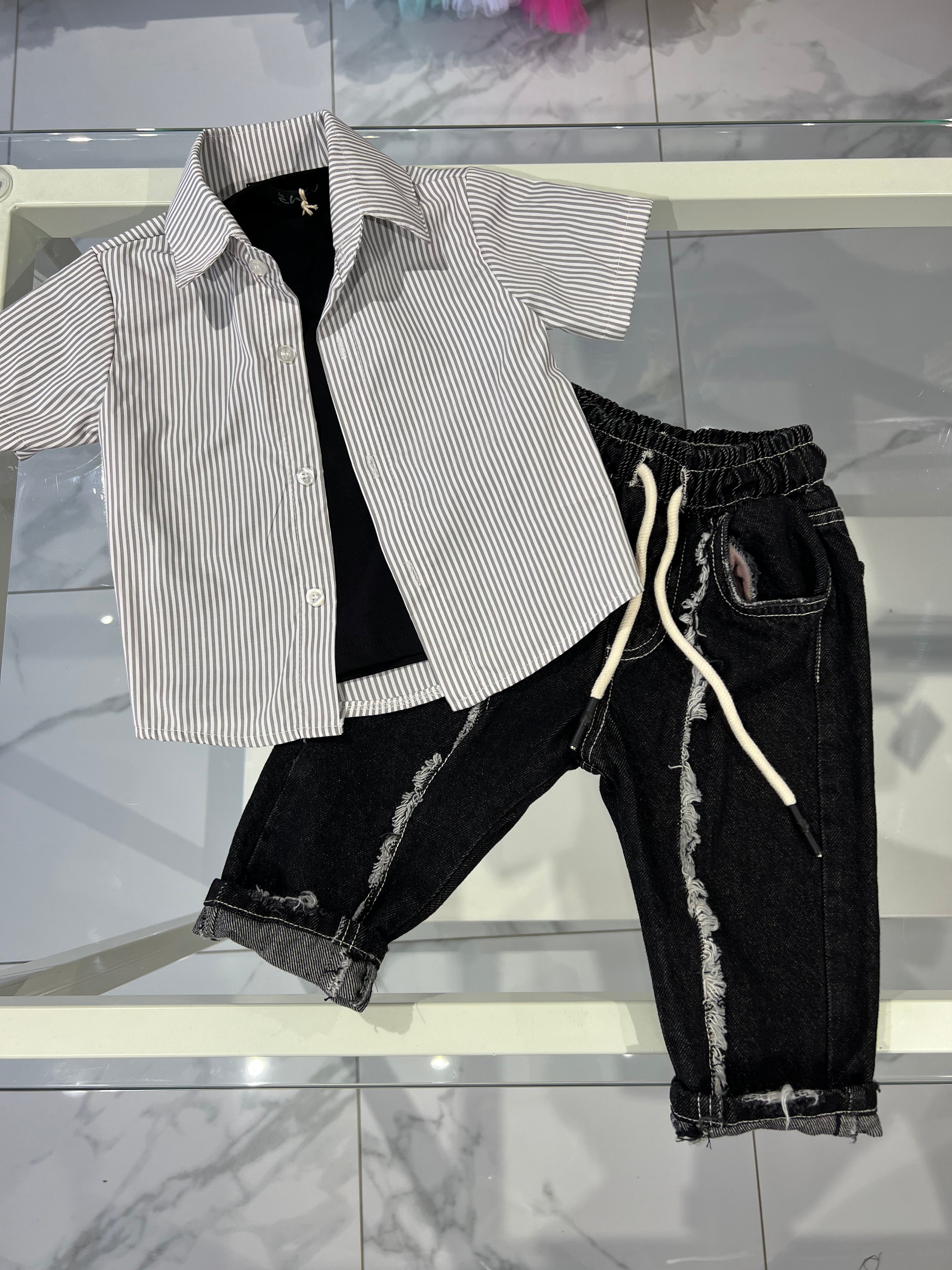 Camicia righe strette