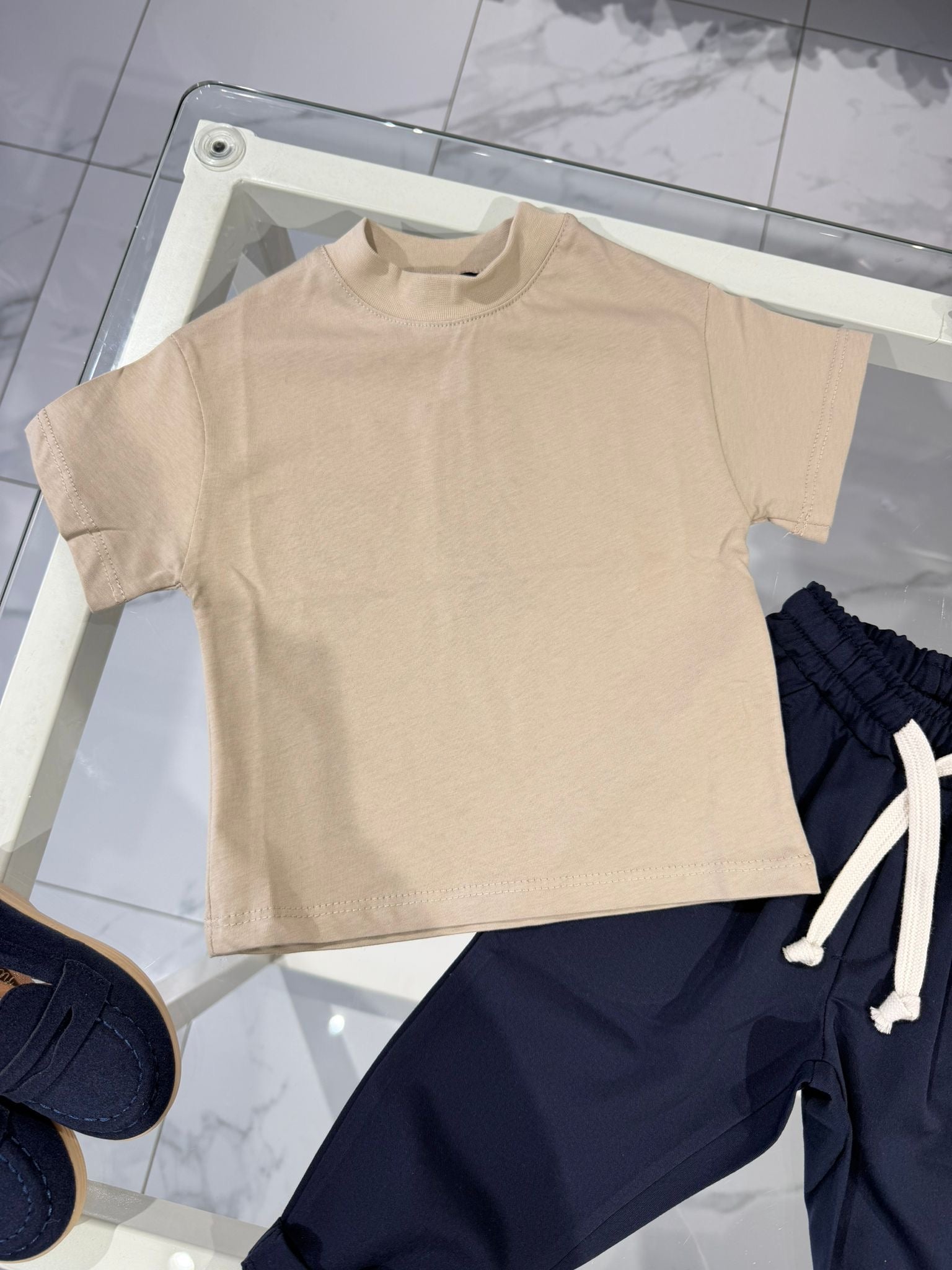 T-shirt basic premium beje