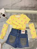 Maglia Pois con manicotti