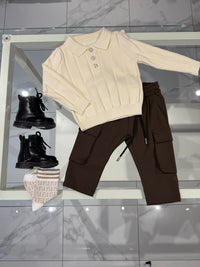 Pantalone cargo Brown