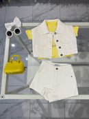 Coordinato Denim white