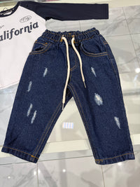 Jeans elastico in vita