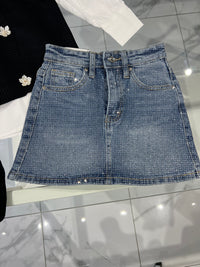 Gonna jeans diamond