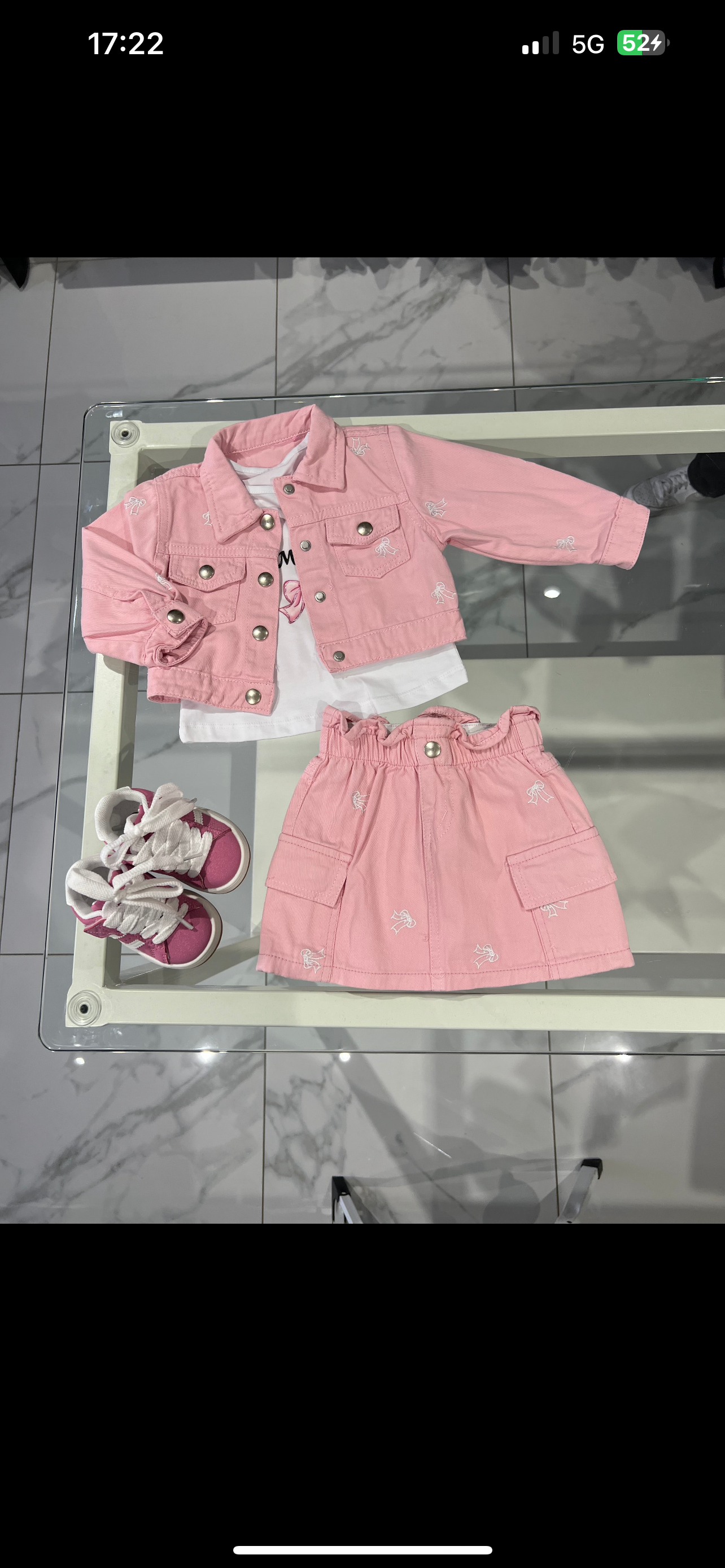 Coordinato fiocco