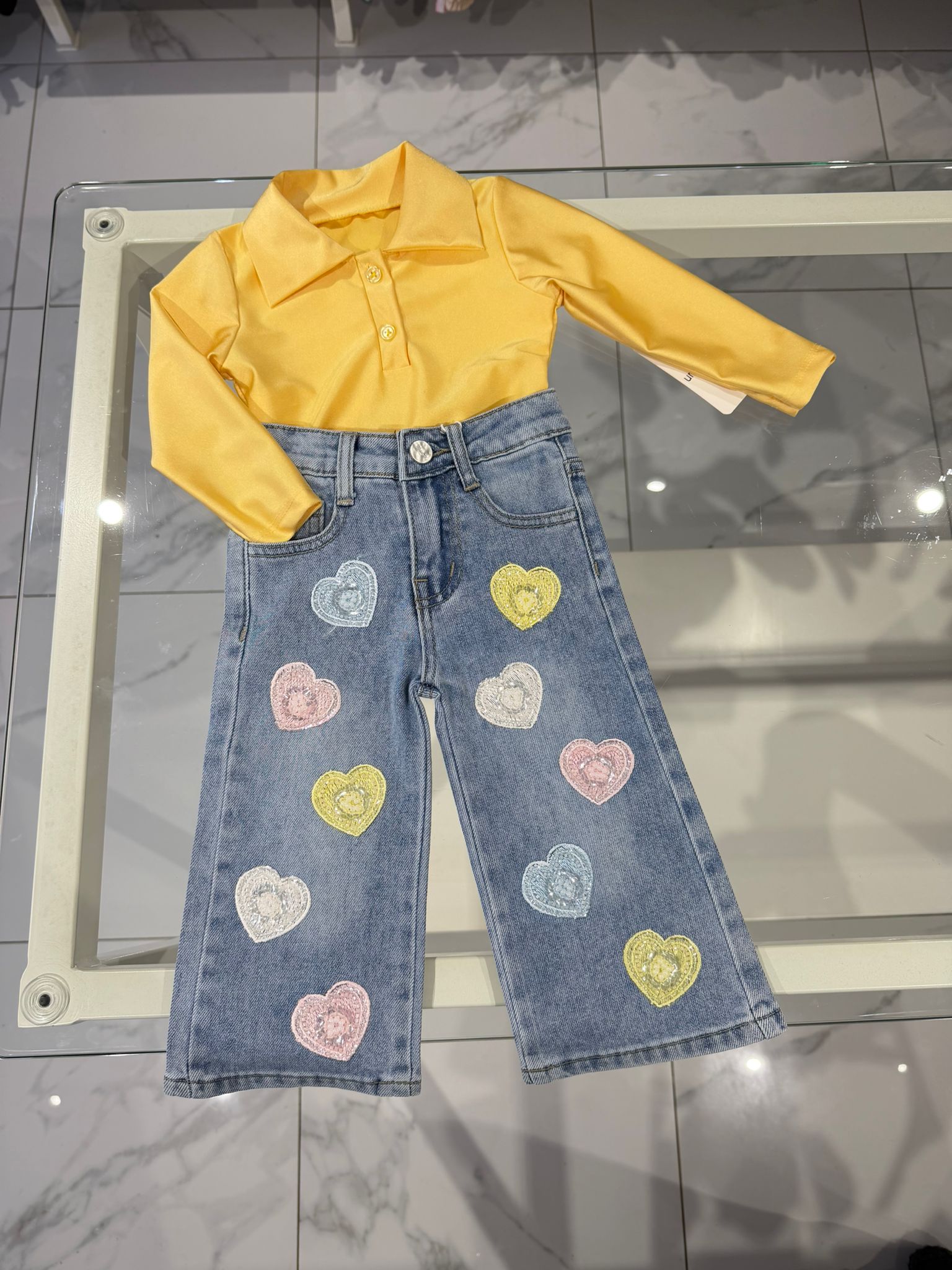 Body polo giallo