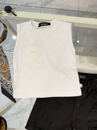 T-shirt smanicata white