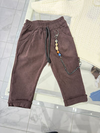 Pantalone costine Brown