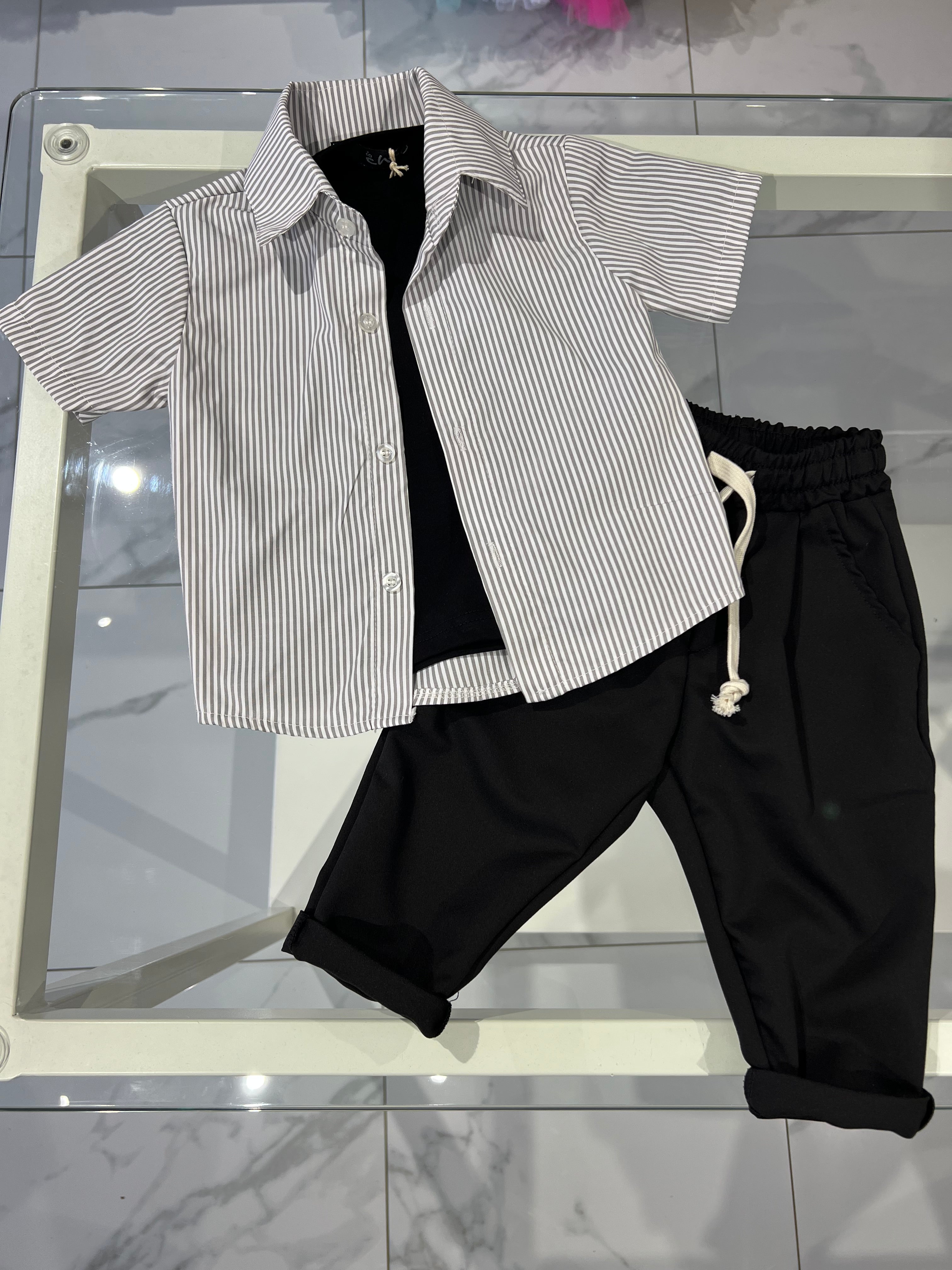 Camicia righe strette