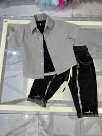 Camicia righe strette