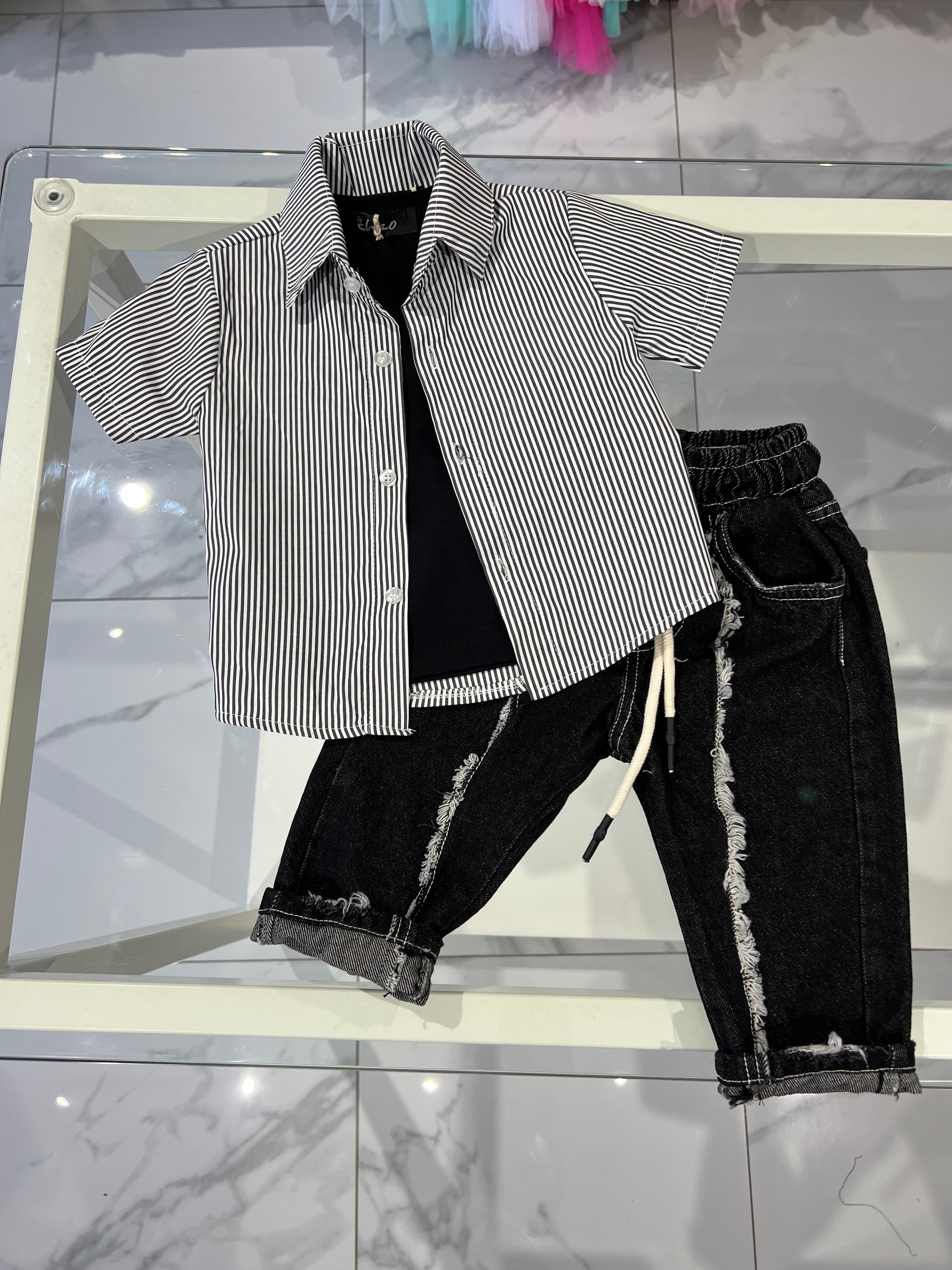 Camicia righe strette
