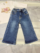 Jeans tasca rosa