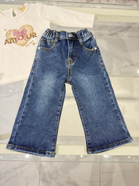 Jeans tasca rosa