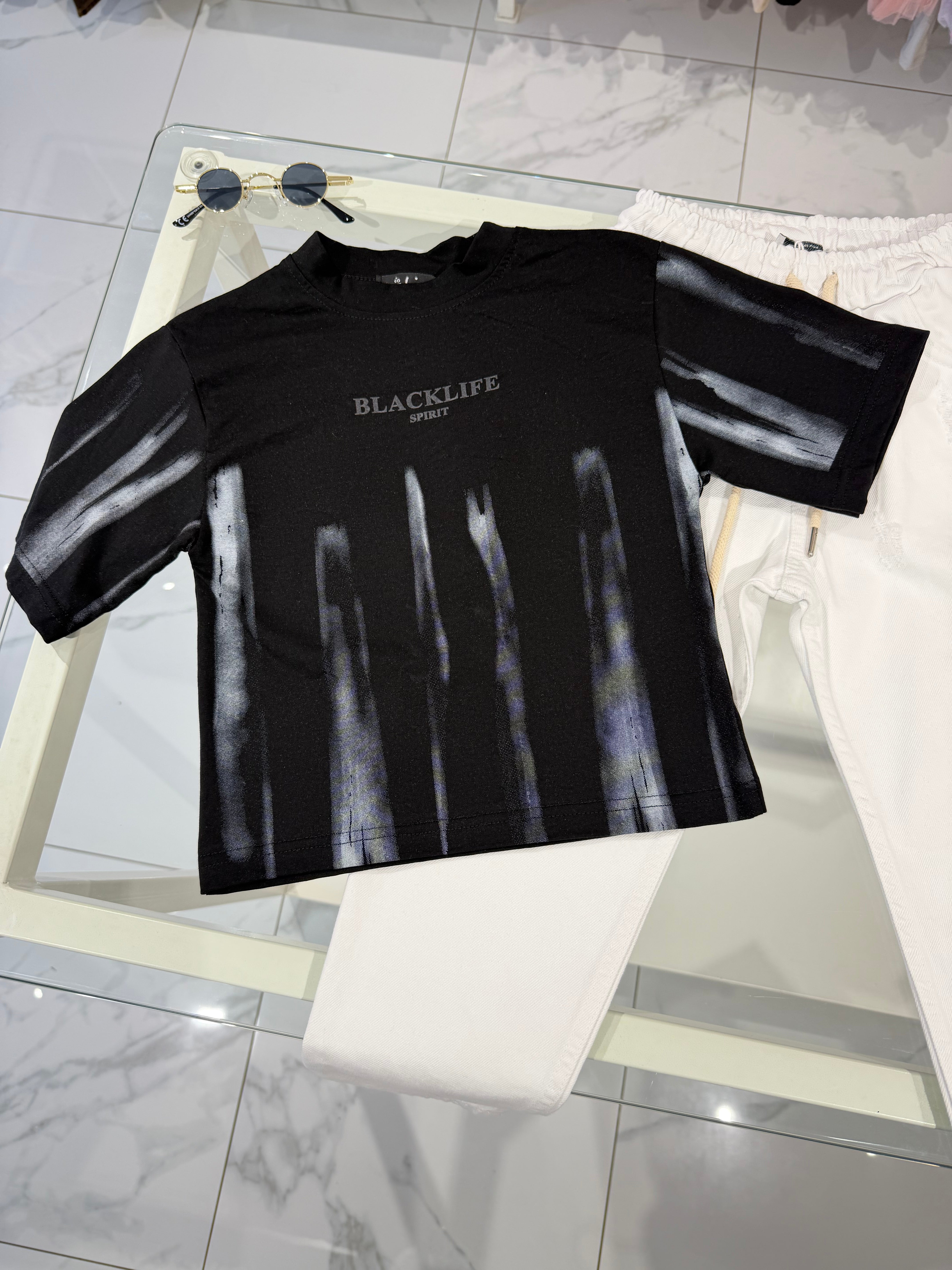 T shirt Black Life