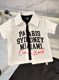 Camicetta white Paris
