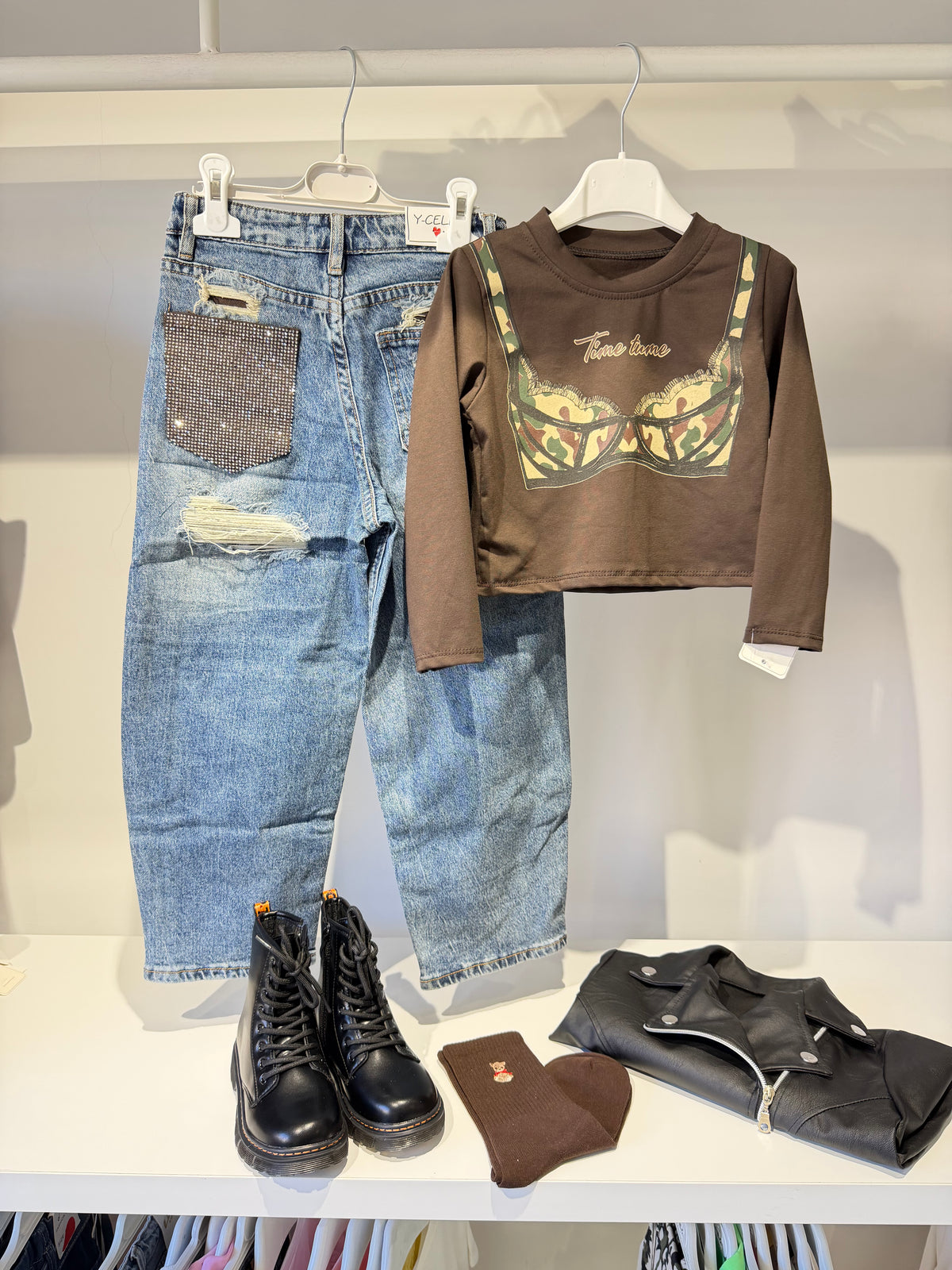 Jeans tasca Brown Diamond