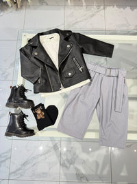 Pantalone con cintura Grey