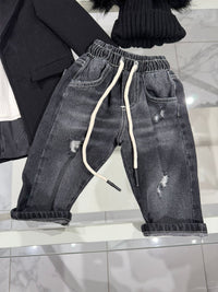 Jeans elastico in vita