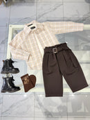 Pantalone con cintura Brown