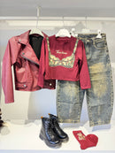 Maglia top bordeaux