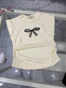 T-shirt fiocco black and white